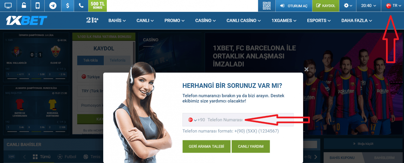 1xBet geçerli adresi sağlayacak teknik destek servisine başvurabilirsiniz. 